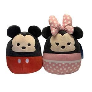 Squishmallow Disney Mickey Mouse Minnie Mouse 7.5" Plush Stuffed Animal Kellytoy